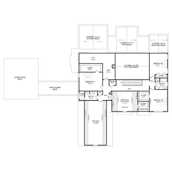 Luxury House Plan Second Floor - Mount Pisgah II Luxury Home 141S-0009 | House Plans and More