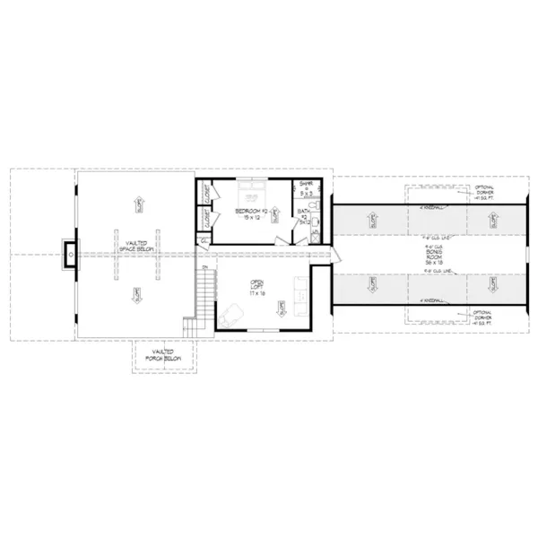 Waterfront House Plan Second Floor - Scenic Pine Waterfront Home 141S-0010 | House Plans and More