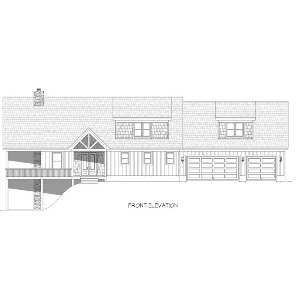 Waterfront House Plan Front Photo 01 - Scenic Pine Waterfront Home 141S-0010 | House Plans and More