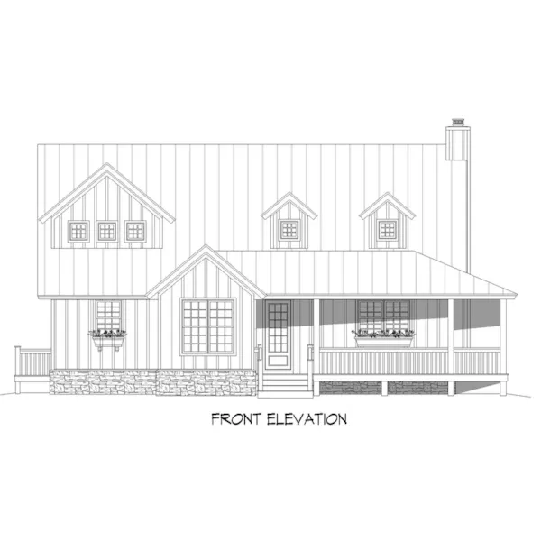 Waterfront House Plan Front Photo 10 - Chattahoochee Luxury Farmhouse 141S-0011 | House Plans and More