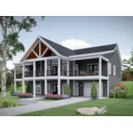 Vacation House Plan Front of House 141S-0015