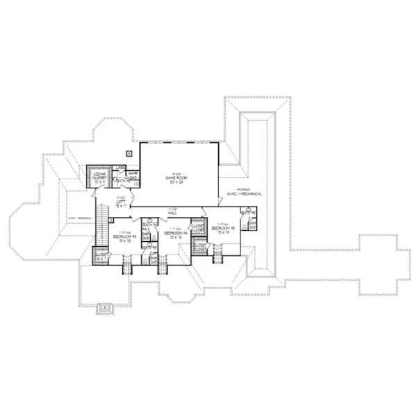 Luxury House Plan Second Floor - 141S-0016 | House Plans and More