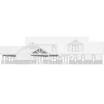 Craftsman House Plan Rear Elevation - 141S-0020 | House Plans and More