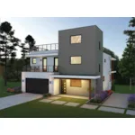 Contemporary House Plan Front of House 141S-0034