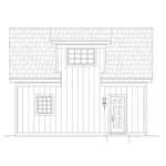 Building Plans Left Elevation -  142D-6120 | House Plans and More