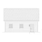 Building Plans Left Elevation -  142D-6124 | House Plans and More