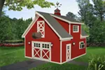 Saltbox House Plan Front of Home - 142D-6165 | House Plans and More
