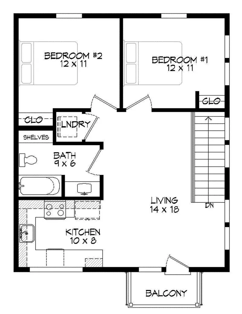 Contemporary Project Plan Second Floor 142D-7500