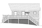 Cabin & Cottage House Plan Left Elevation -  142D-7529 | House Plans and More
