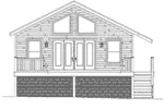 Shingle House Plan Rear Elevation -  142D-7529 | House Plans and More