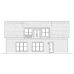 Building Plans Rear Elevation -  142D-7546 | House Plans and More