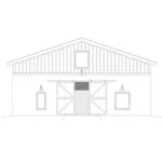 Farmhouse Plan Rear Elevation - 142D-7670 | House Plans and More