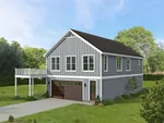Modern Farmhouse Plan Front of Home - 142D-7706 | House Plans and More