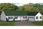 Ranch House Plan Front of House 143D-0001