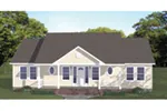 Ranch House Plan Front of House 143D-0006