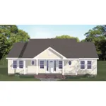 Ranch House Plan Front of House 143D-0006