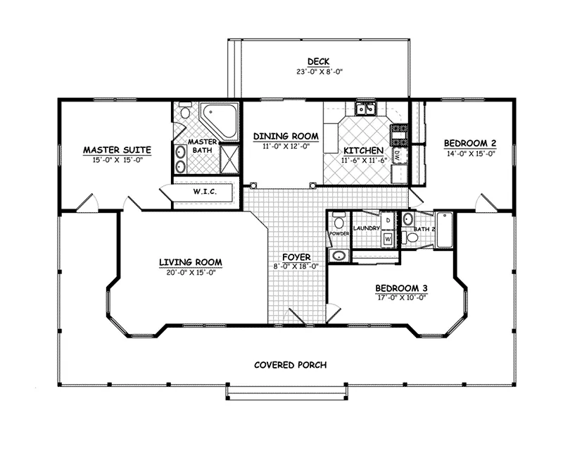 Lowcountry House Plan First Floor - Hyatts Farm Country Home 143D-0008 - Search House Plans and More