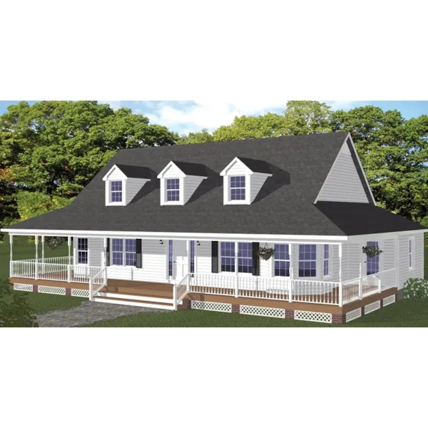 Country House Plan Front of Home - Hyatts Farm Country Home 143D-0008 - Search House Plans and More