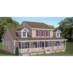 Farmhouse Plan Front of House 143D-0009