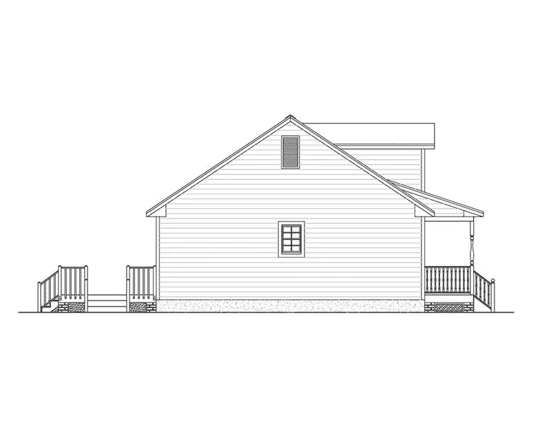 Country House Plan Left Elevation - Hominy Country Home 143D-0010 - Search House Plans and More