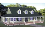 Lowcountry House Plan Front of Home - Gerianne Country Ranch Home 143D-0011 - Search House Plans and More
