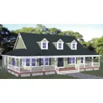 Traditional House Plan Front of House 143D-0011