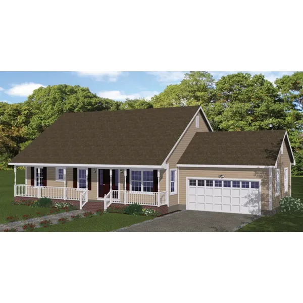 Traditional House Plan Front of Home - 143D-0012 - Shop House Plans and More