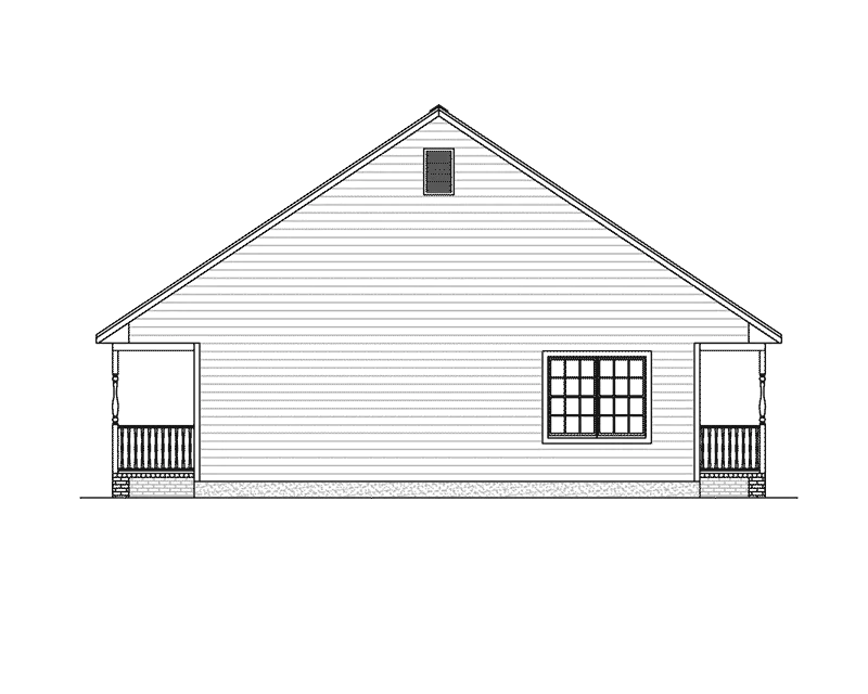 Country House Plan Left Elevation - 143D-0012 - Shop House Plans and More