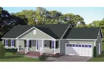 Country House Plan Front of Home - Eastgrove Ranch Home 143D-0013 - Search House Plans and More