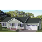 Traditional House Plan Front of House 143D-0013