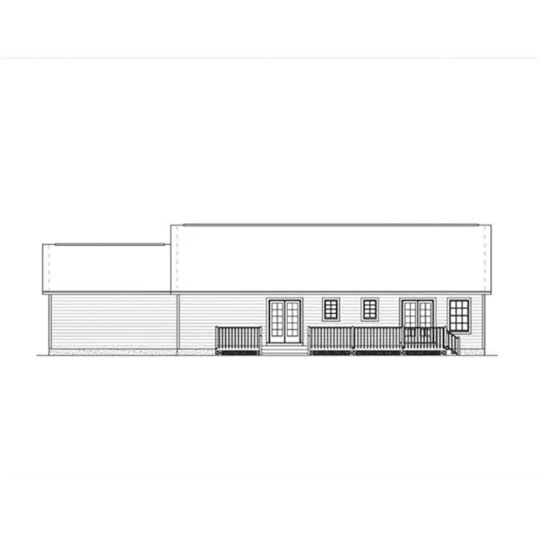 Country House Plan Rear Elevation - Eastgrove Ranch Home 143D-0013 - Search House Plans and More