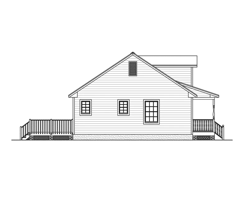 Ranch House Plan Left Elevation - Westleigh Country Home 143D-0014 - Shop House Plans and More