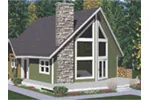 A-Frame House Plan Front Photo 01 - Keystone Trail A-Frame Home 144D-0001 - Search House Plans and More