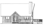 Vacation House Plan Left Elevation - Keystone Trail A-Frame Home 144D-0001 - Search House Plans and More