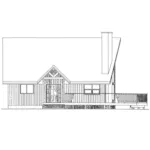 Rustic House Plan Left Elevation - Keystone Trail A-Frame Home 144D-0001 - Search House Plans and More