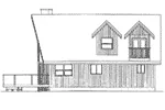 Vacation House Plan Right Elevation - Keystone Trail A-Frame Home 144D-0001 - Search House Plans and More