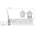 Rustic House Plan Right Elevation - Keystone Trail A-Frame Home 144D-0001 - Search House Plans and More