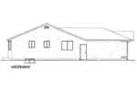 Ranch House Plan Left Elevation - 144D-0002 - Shop House Plans and More