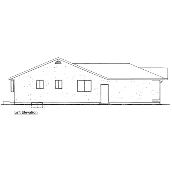 Traditional House Plan Left Elevation - 144D-0002 - Shop House Plans and More