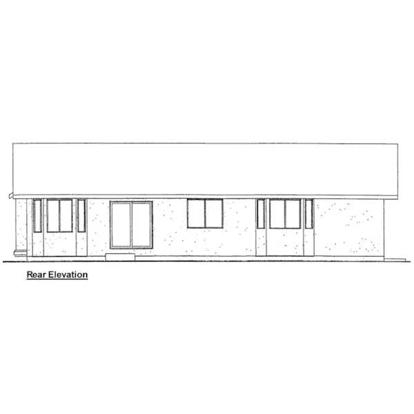 Traditional House Plan Rear Elevation - 144D-0002 - Shop House Plans and More