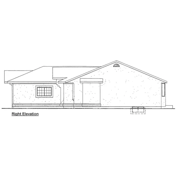 Traditional House Plan Right Elevation - 144D-0002 - Shop House Plans and More