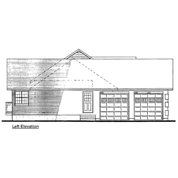 Country House Plan Left Elevation - 144D-0003 - Shop House Plans and More