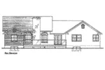 Country House Plan Rear Elevation - 144D-0003 - Shop House Plans and More