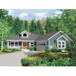 Modern House Plan Front of House 144D-0004