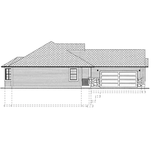 Modern House Plan Left Elevation - Glastonberry Ranch Home 144D-0004 - Search House Plans and More