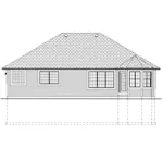 Modern House Plan Rear Elevation - Glastonberry Ranch Home 144D-0004 - Search House Plans and More