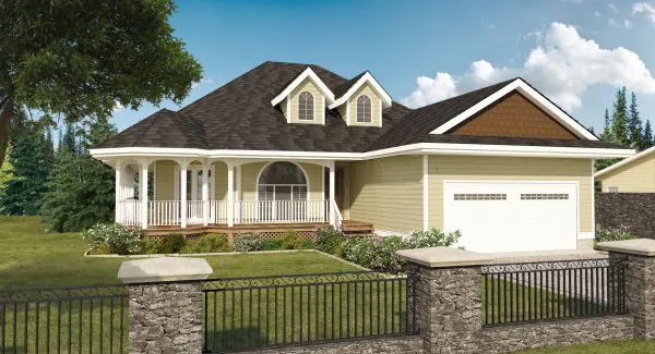 Traditional House Plan Front Image - Elsner Lane Country Home 144D-0005 - Search House Plans and More
