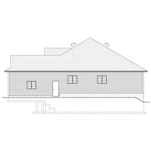 Traditional House Plan Right Elevation - Elsner Lane Country Home 144D-0005 - Search House Plans and More