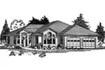 Ranch House Plan Front Image of House - 144D-0006 - Shop House Plans and More