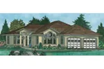 Ranch House Plan Front of House 144D-0006
